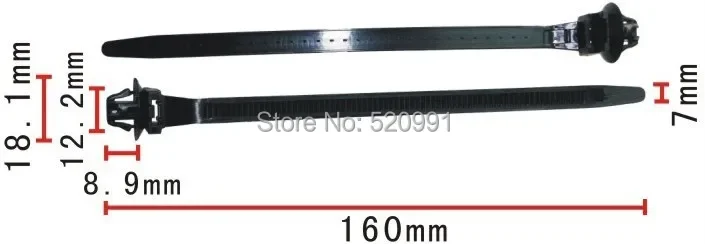 Shhworldsea مشبك تلقائي ca سلك قفل كابل حزام لتويوتا 23E8.150.057(23E8150057) #1