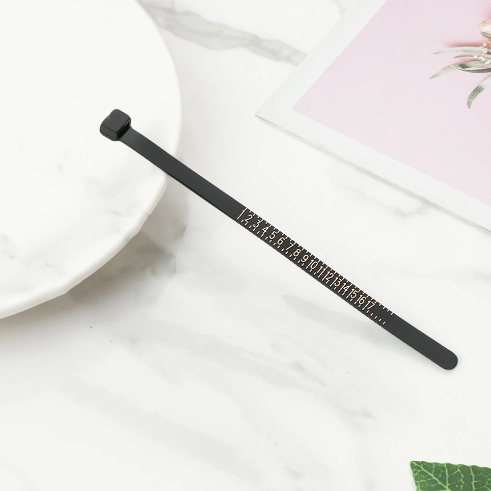 US Sizer Accurate Plastic Reusable Finger Measure Accessory Ring Sizer Jewelry Measure Tools