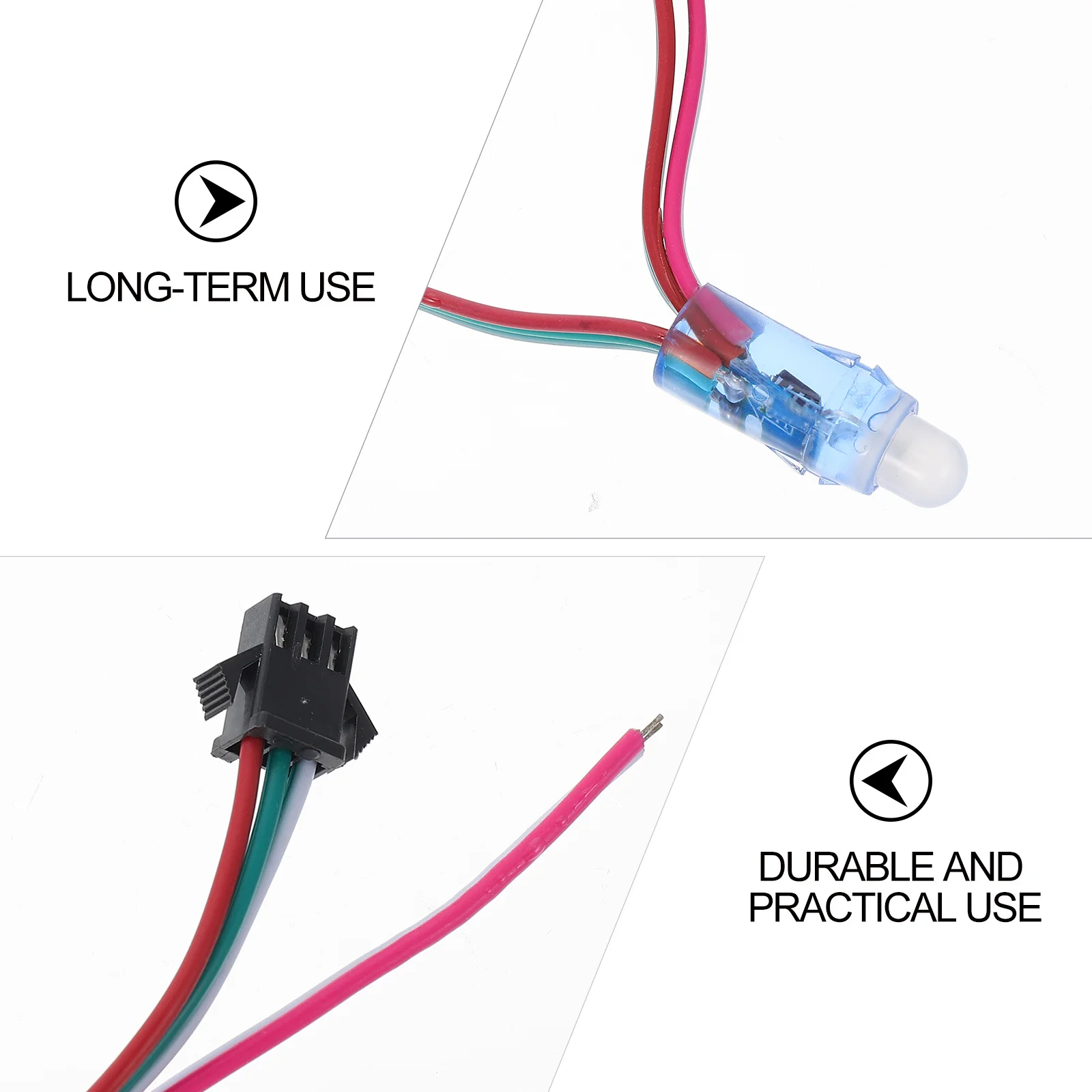 1 set 1 Set Led Light String Waterproof Pixels Lamps For Outdoor Sign Display Decoration Rgb Lamp Accessory Party Holiday