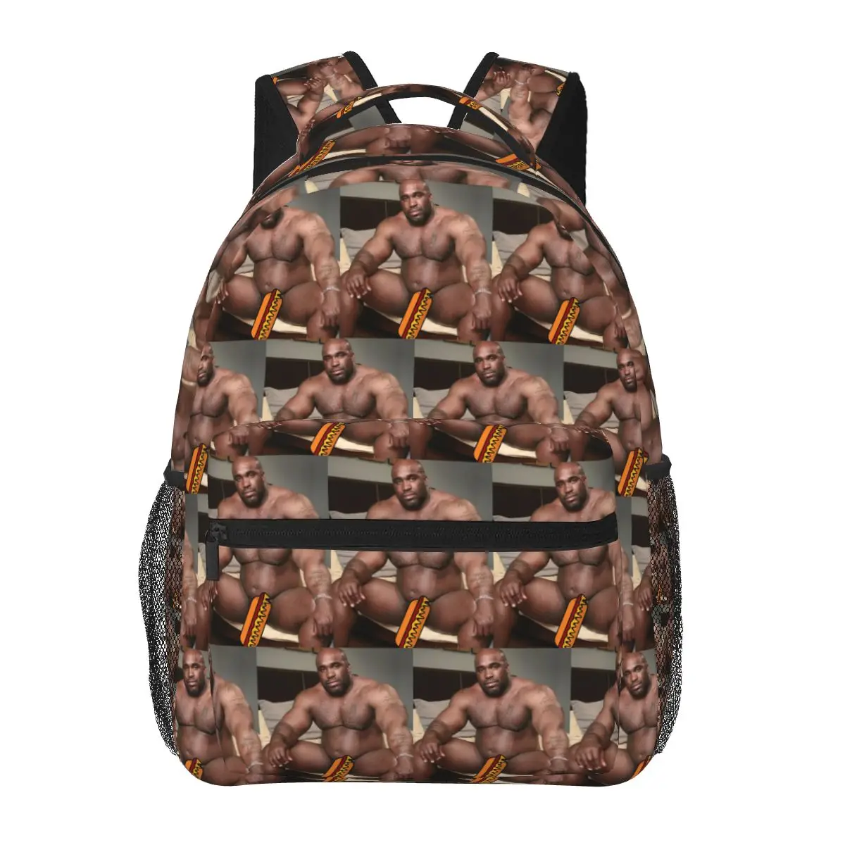 

Big Dick Black Guy Meme Barry Wood Student Backpack School Bag Hiking Travel Daypack for Men Women Fashion Bookbag Shoulder Bags