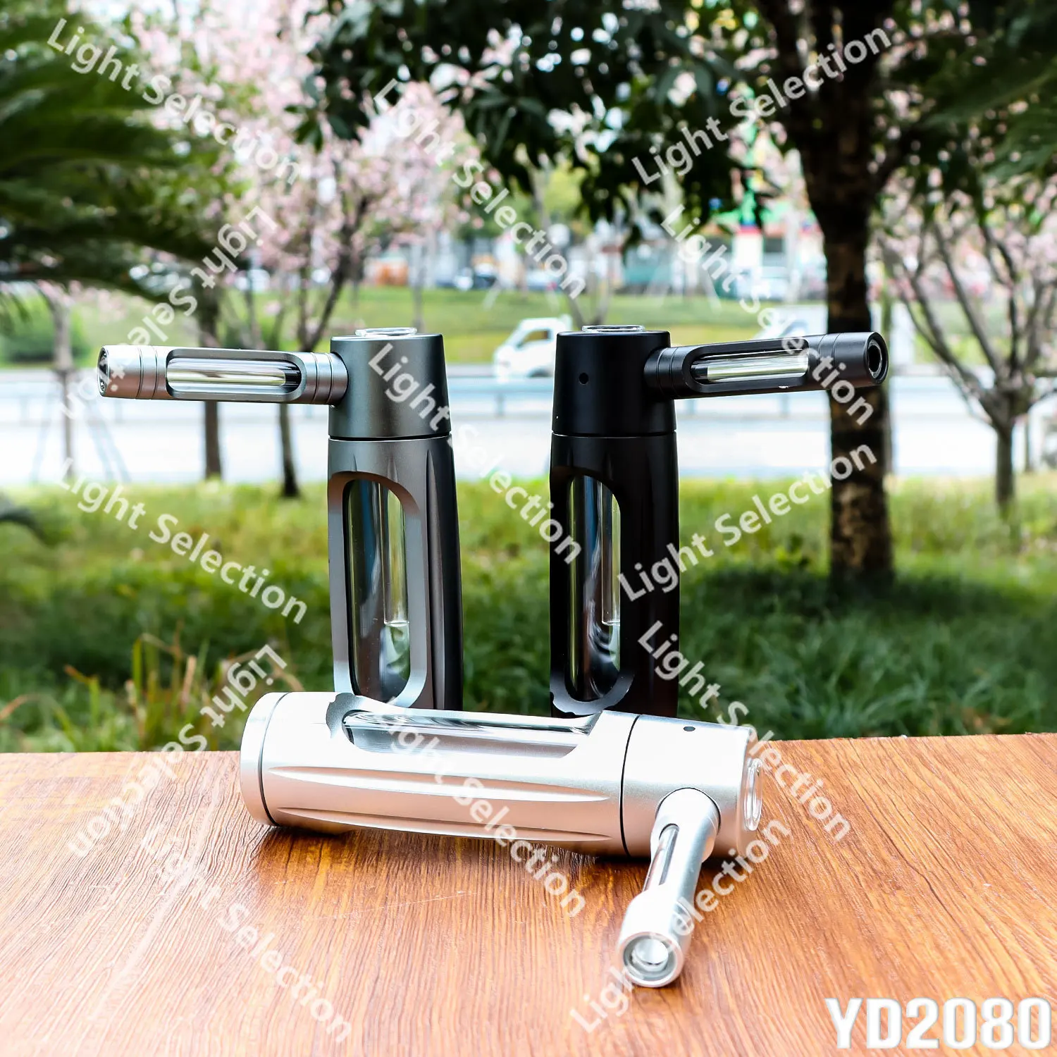 

Hammer-shaped Aluminum Alloy 150mm Portable Metal Glass Water Pipe Removable Cleaning Tobacco Pot