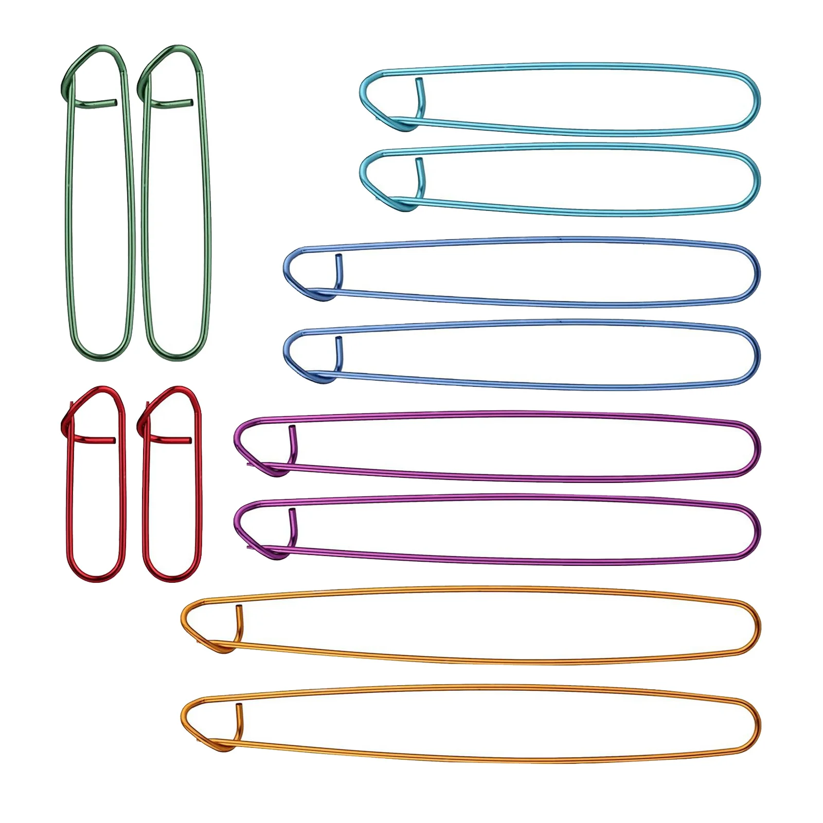 

24Pcs Aluminum Stitch Markers Reusable Knitting Stopper Clips for Crocheting Outdoor DIY Knitting Supplies Knit Clips