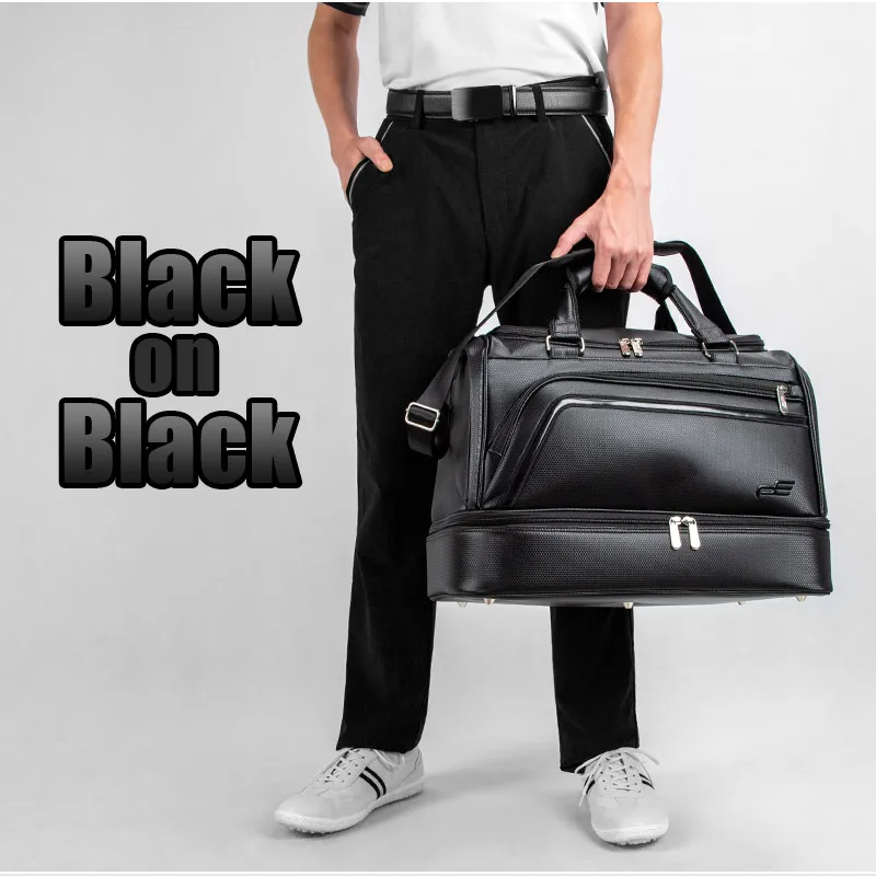 PLAYEAGLE-bolsa de viaje de Golf Boston para hombre y mujer, bolso de viaje con capa de almacenamiento de zapatos, ropa de PU de gran capacidad para