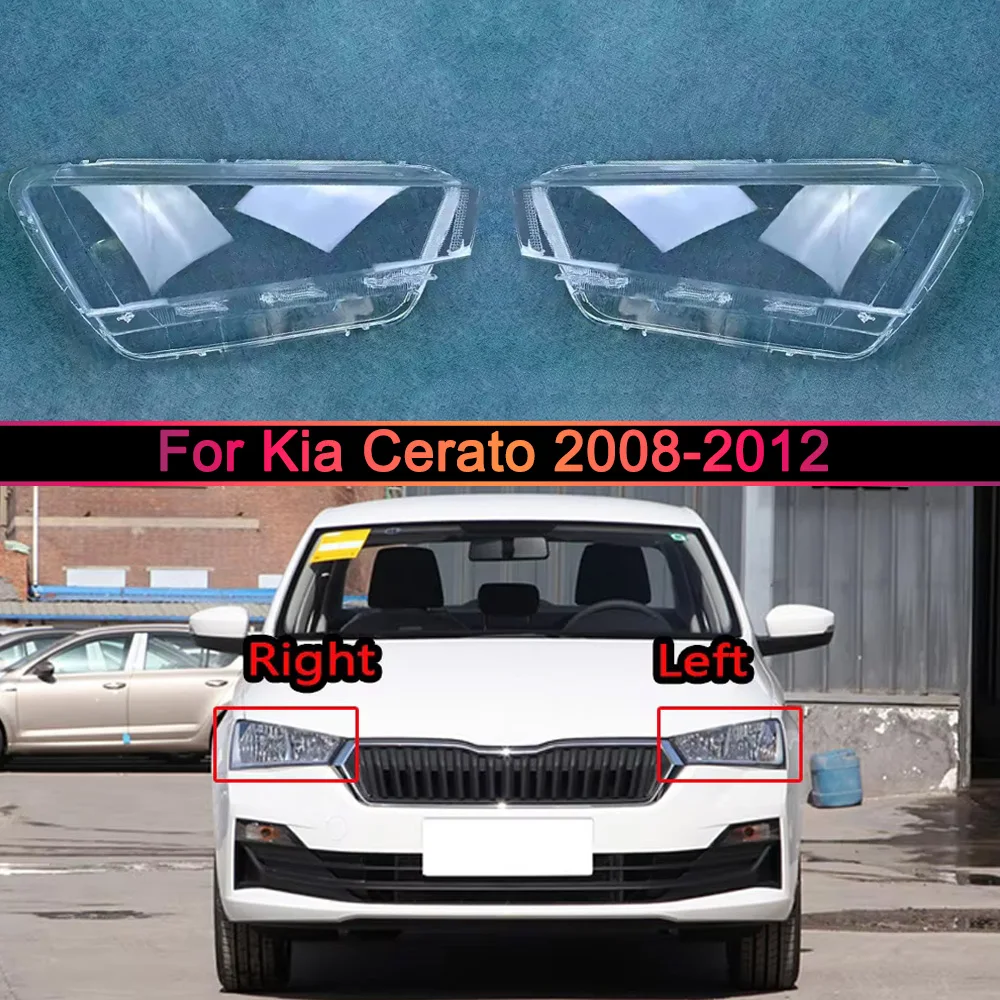 

For Skoda Rapid 2020 2021 2022 Headlight Cover Lens Headlamp Lamp Shell Transparent Shade Plexiglass Replace Original Lampshade