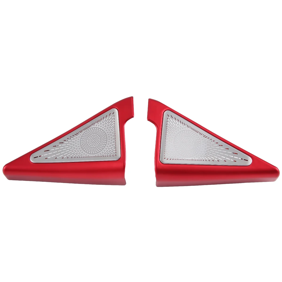 

2PCS Rear Door Stereo Speaker Cover Trim Decor for Honda Civic 11Th 2022 2023 Red Interior