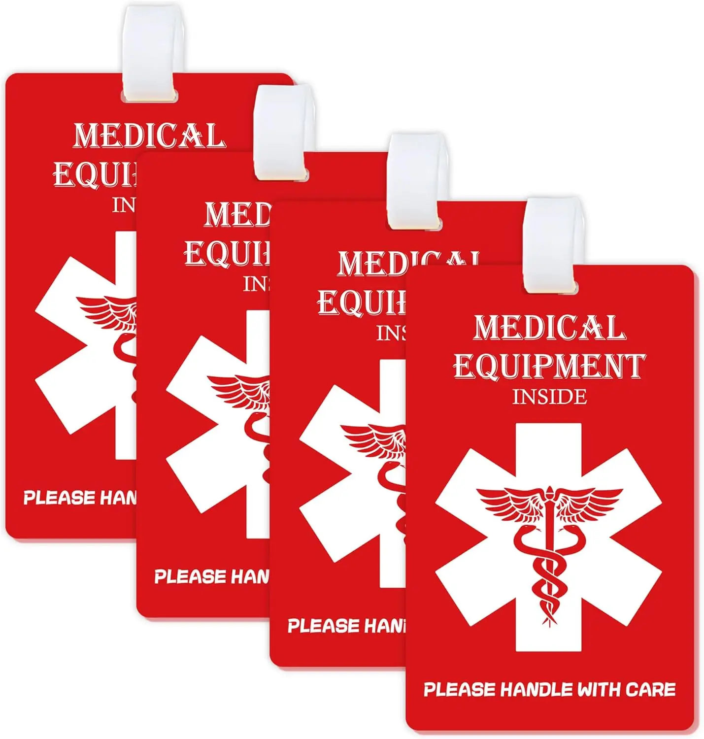 4pcs Medical Equipment Inside Tag Card Medical Equipment Inside Stickers Medical Equipment ID Identification Luggage Tag