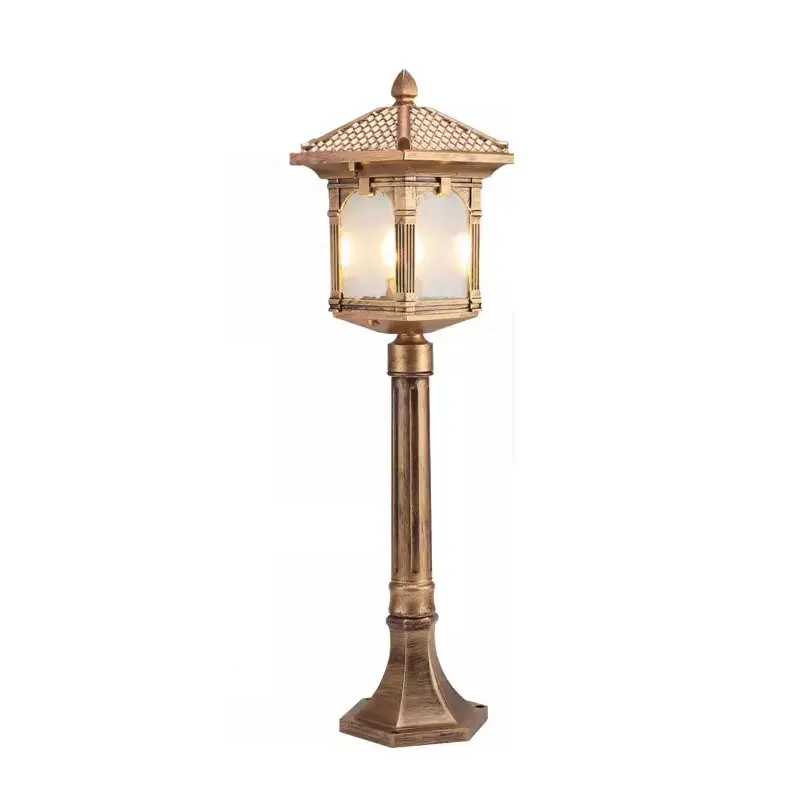 Lampe de pelouse LED européenne étanche, jardin extérieur, villa, cour, 80cm