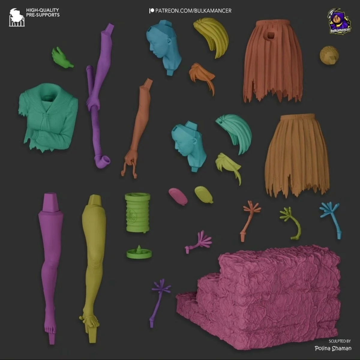 Silent Hill F Shimizu Hinako, modelo de resina impreso en 3D, figura sin pintar, juego de terror, regalo de Navidad