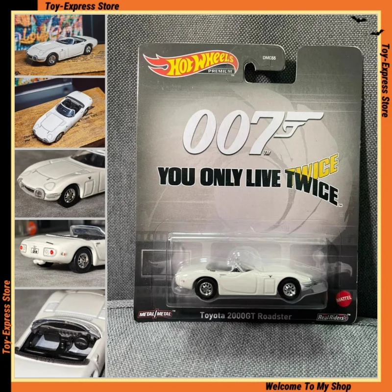 

Оригинальный автомобиль премиум-класса Hot Wheels 1/64 Mini Toyota 2000GT Roadster 007, Коллекционная модель автомобиля из сплава, литой автомобиль, детские игрушки, подарок