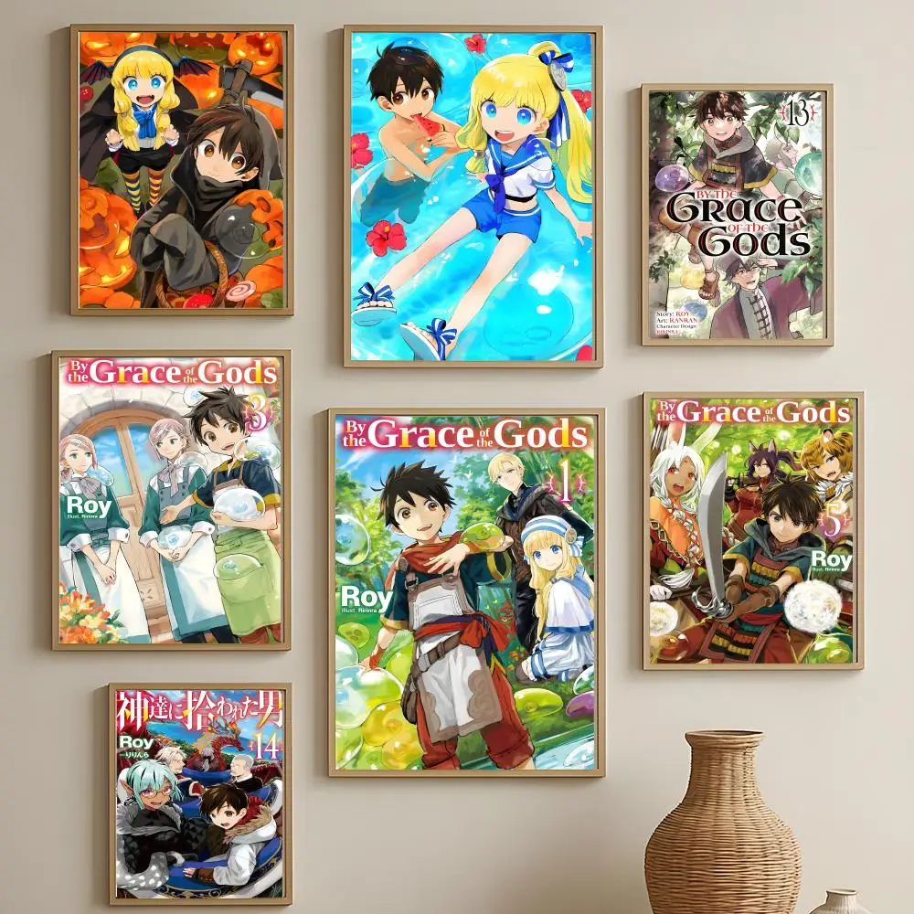 Anime By the Grace of the Gods Poster Versatile HD Waterproof Wall Art Self-Adhesive Decor for Any Space Ideal Gift
