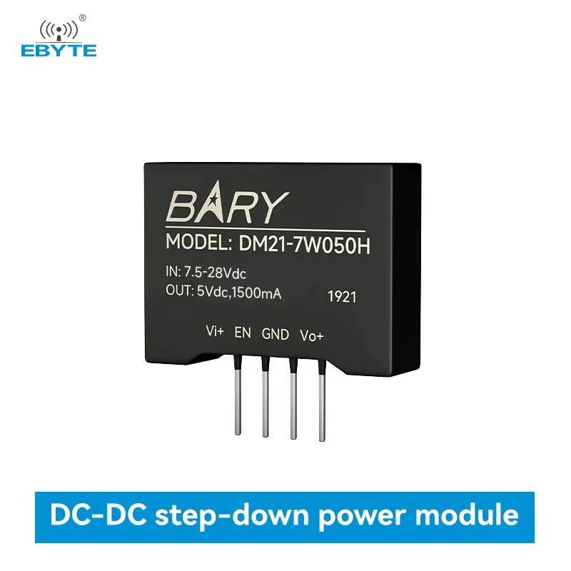 Power Supply Module DC-DC Step-Down EBYTE 7.5-28V Input Voltage 91% Efficiency 1500mA 7.5W Compact Size