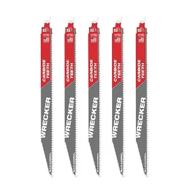 

12 in. 6 TPI SAWZALL THE WRECKER with CARBIDE TEETH Multi-Material Reciprocating Saw Blade (5 pk)
