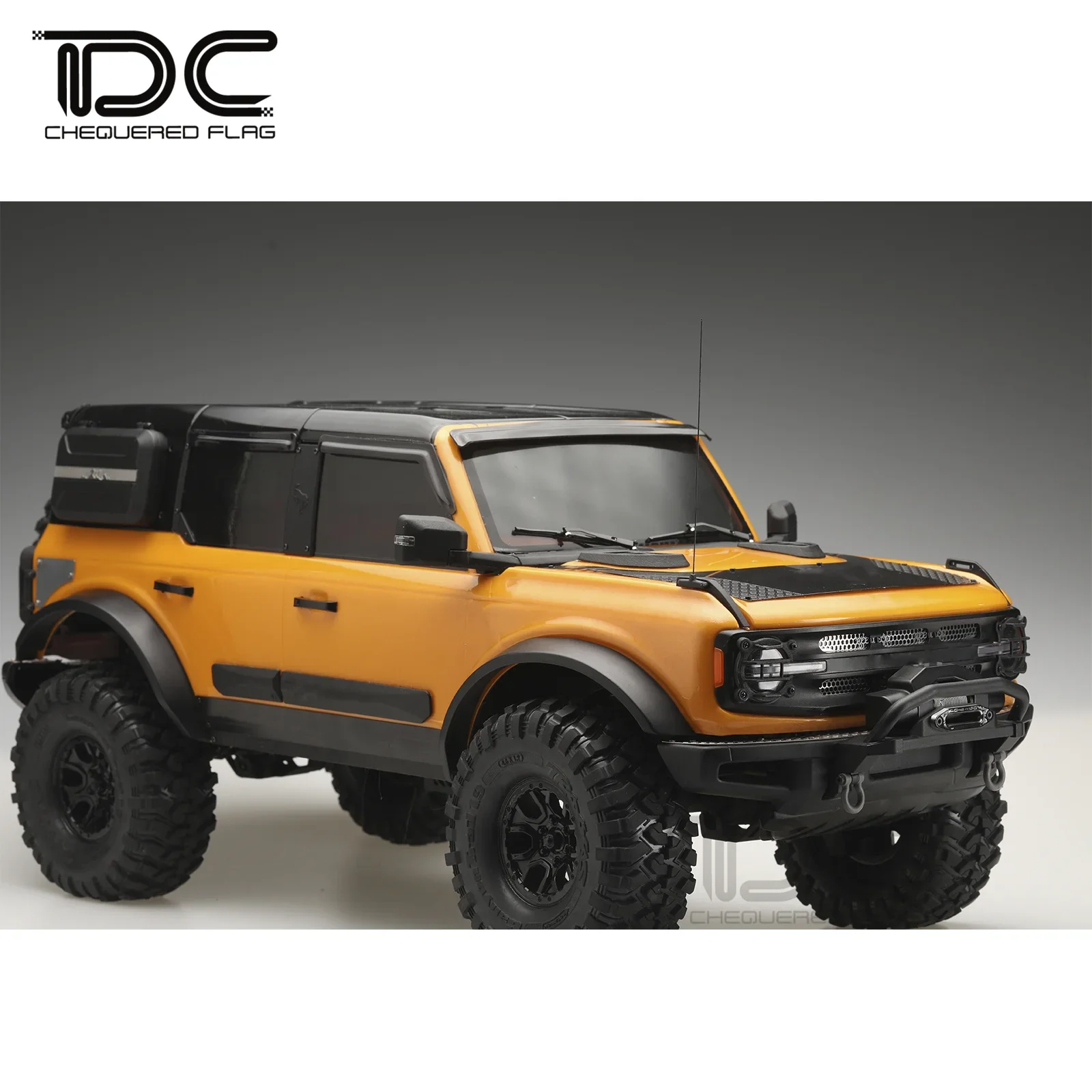 Antena frontal 1/10 para bronco novo 2021 92076-4 decoração de nylon rc crawler peças de carro acessórios de atualização