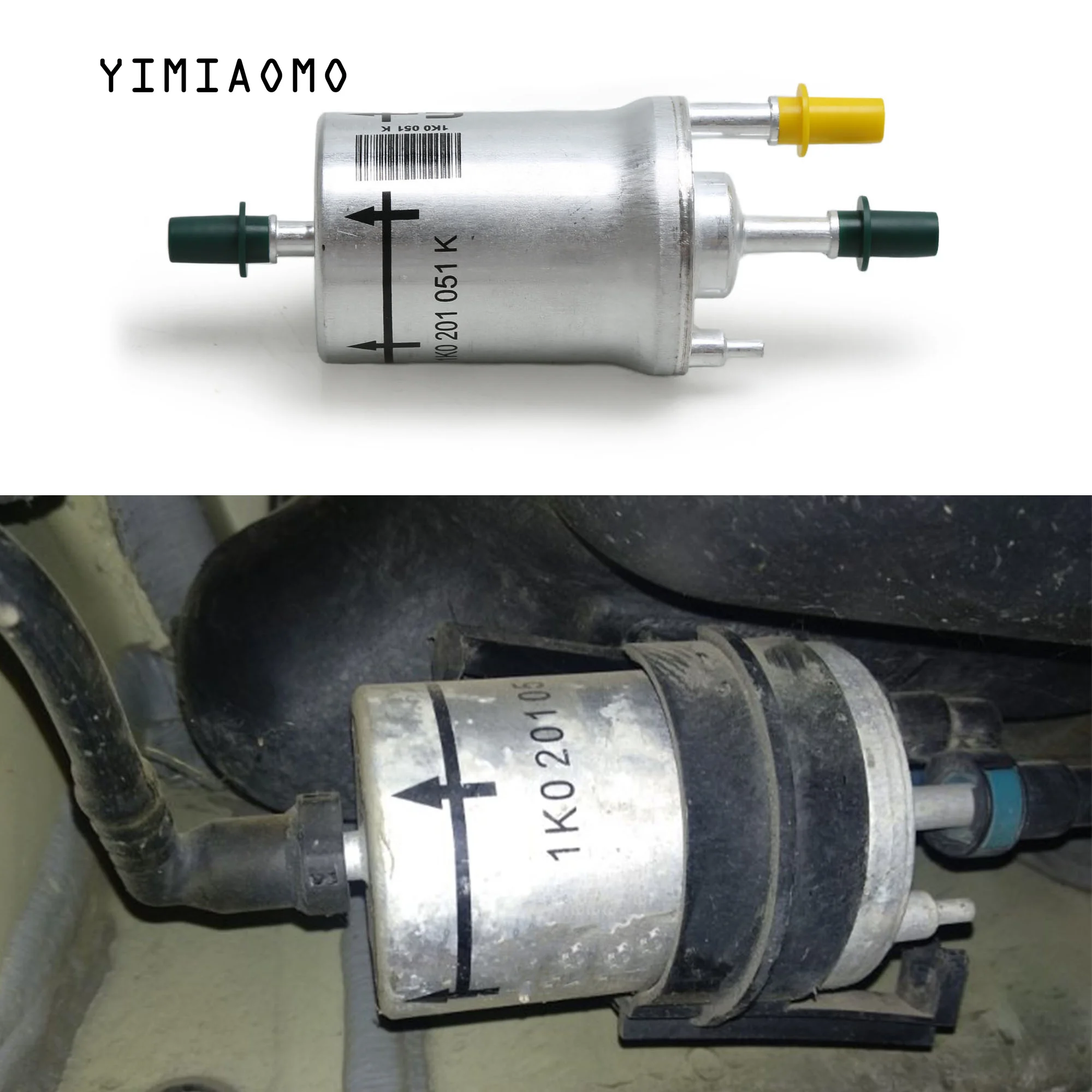 

6.6-Bar Gasoline Fuel Filter Pressure Regulator 1K0 201 051 K For VW Jetta MK5 Golf MK6 Passat B7 Amarok Audi A3 S3 TT