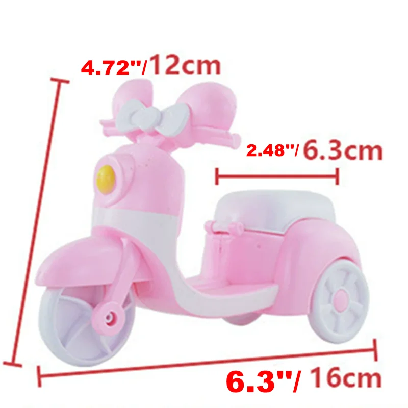 Juguetes para niñas BJD de 6 pulgadas, Mini carrito de compras de leche para alimentos, globo de motocicleta, envío rápido, regalo de cumpleaños y Navidad para niños