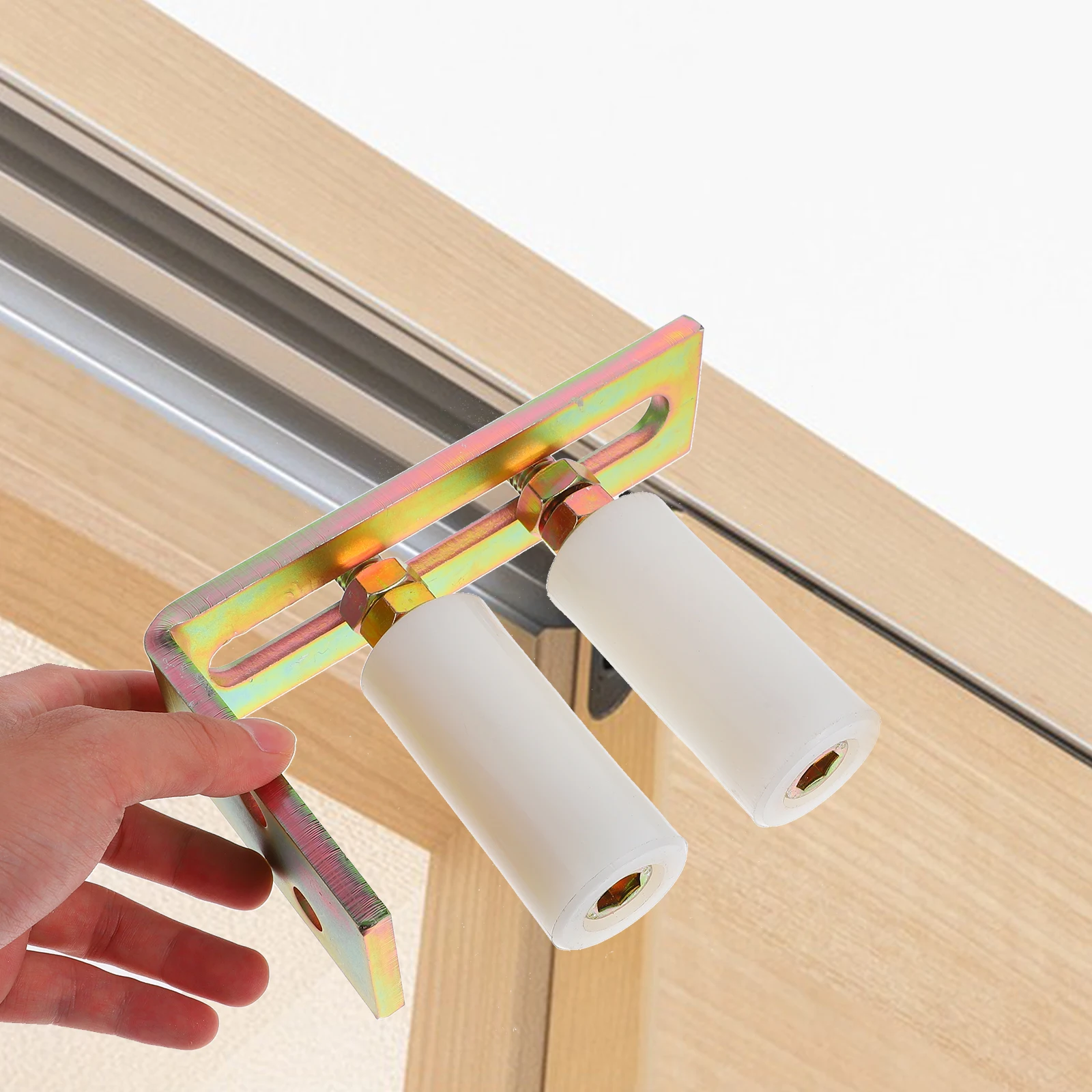 بكرات منزلقة شديدة التحمل من النايلون، مجموعة دليل أسطوانة عالمية قابلة للتعديل من أجل انزلاق عملية سلسة وهادئة #1