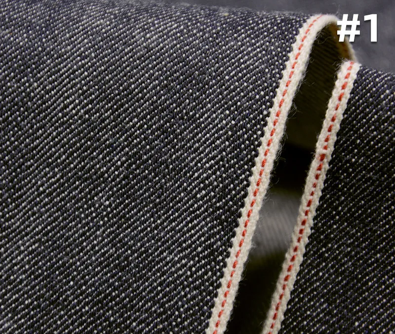 

15oz Unsanforized Hairy Right Twill Red Selvedge Denim Fabric Cowboy Selvage Jeans Material Slub Cloth W383