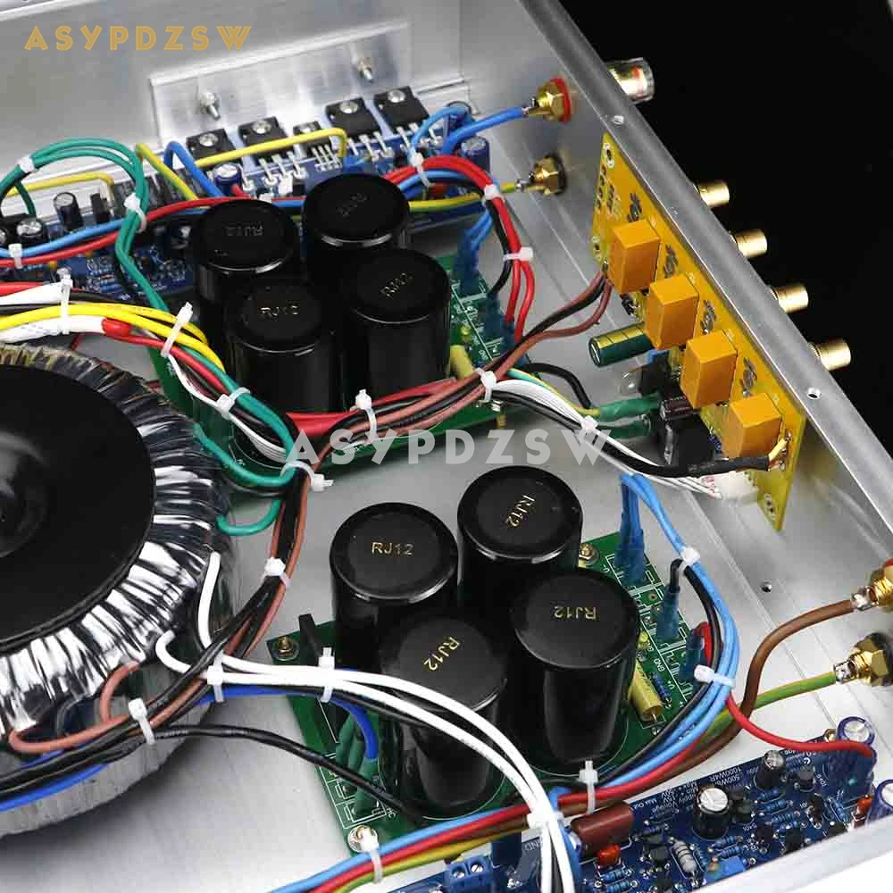 HIFI L50 Стерео полный мост комбинированный усилитель мощности с 4-сторонним входом/SPK защита 500 Вт 8 Ом