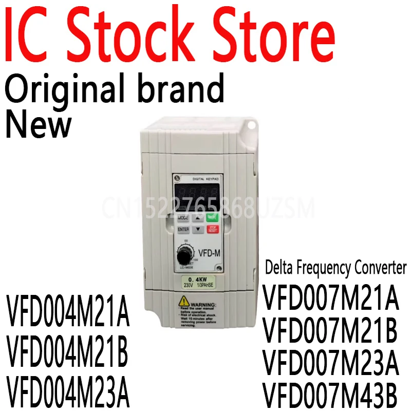 VFD-M Series New Original In Stock VFD004M21A VFD004M21B VFD004M23A VFD007M21A VFD007M21B VFD007M23A VFD007M43B