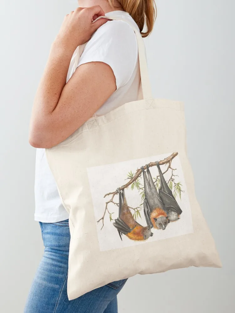 Australian Grey-headed Flying-fox Tote Bag Portable shopping bag custom canvas bag tote canvas
