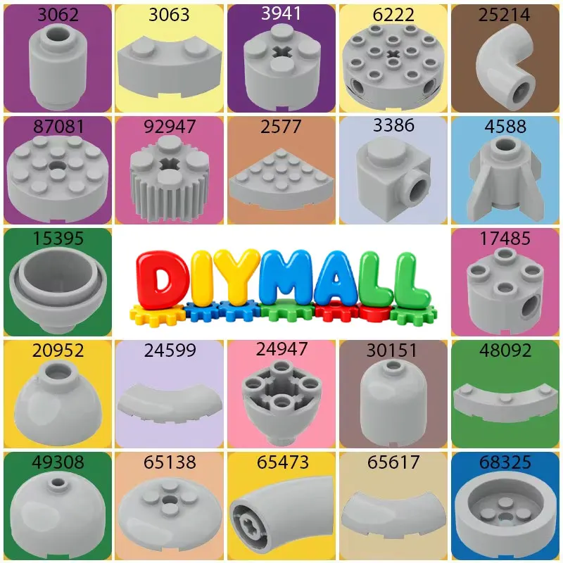

MOC 50 г Круглые изогнутые кирпичи 3062 3063 3941 6222 25214 87081 92947 Наборы моделей автомобилей, игрушки, совместимые с ведущими брендами