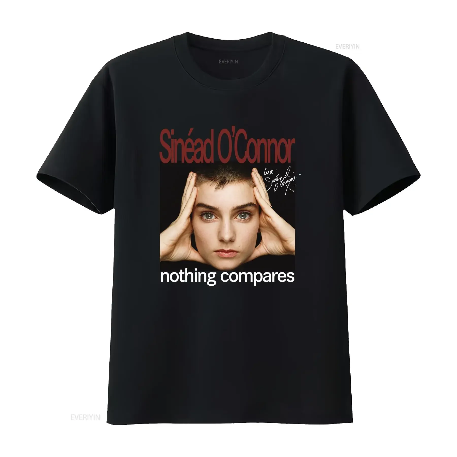 

Футболка SINEAD O CONNOR Nothing Compares, хлопковая черная мужская футболка, размеры от S до 5XL, винтажная стираная модная уличная одежда, мягкая мужская одежда