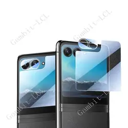 2IN1 3D Integral Camera Lens For Motorola Moto Razr 40 Ultra razr+ Tempered Glass Razr40Ultra Back Screen Protector Cover Film