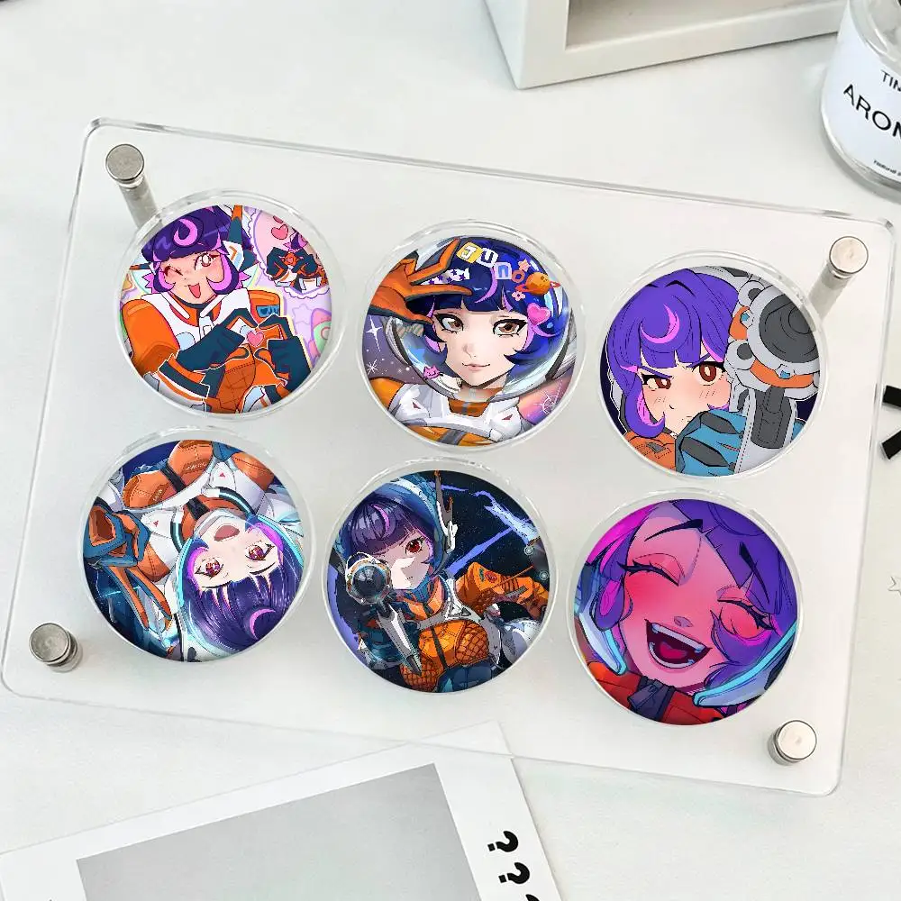 Game Overwatch Juno Fanart Round Badge Creative Brooch Clothing Backpack Accessories Lapel Pin