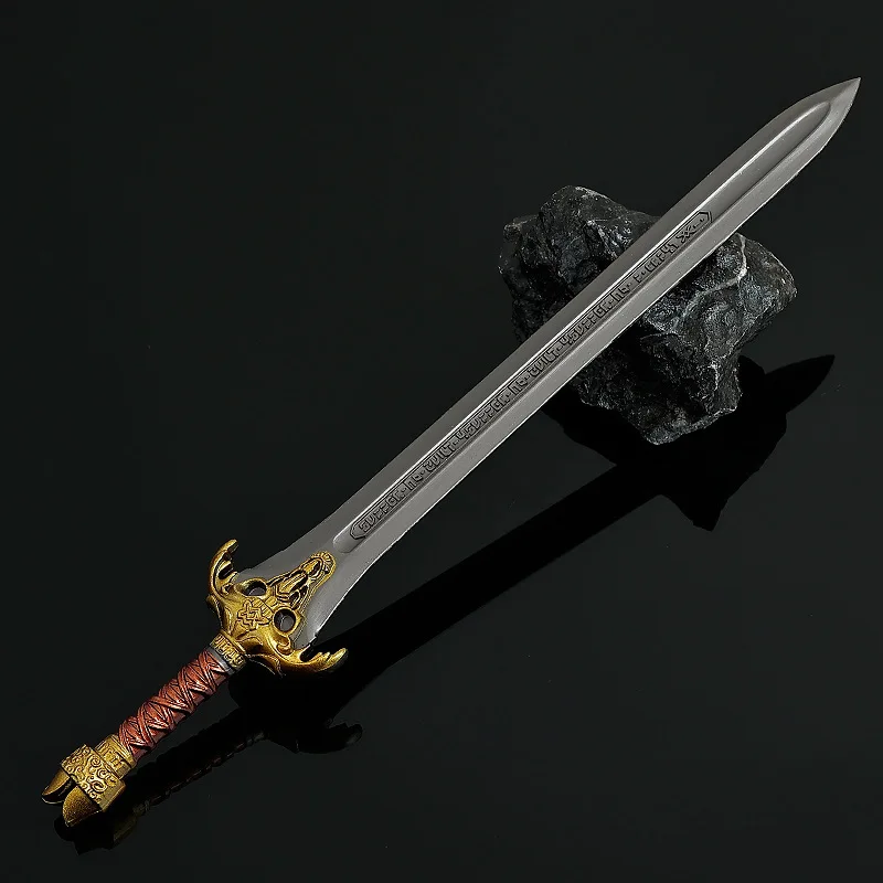 22cm New Game Figure Peripheral The King's Sword Metal Craftsmanship Props Model Desktop Decoration Ornaments Birthday Gifts Toy