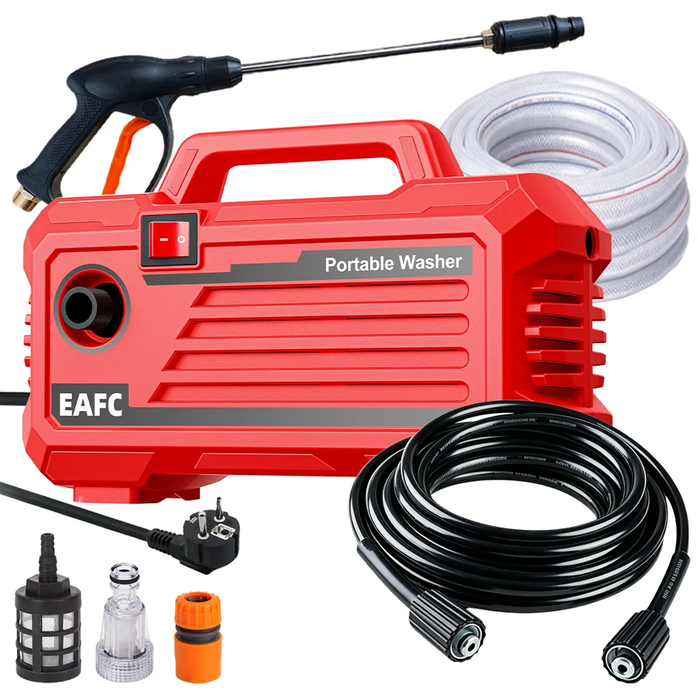 EAFC Newest 2000W Electric High Pressure Washer Powerful Car Wash Gun 200Bar Home&Car Wash Cleaning Machine For Garden Washing