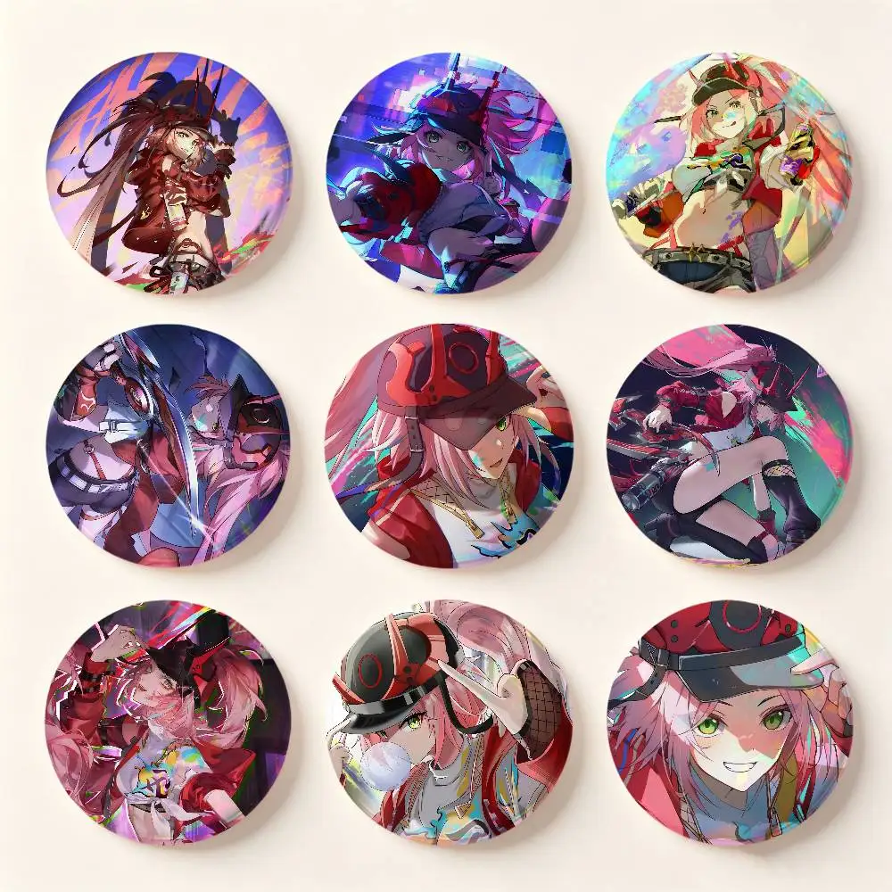 Anime Game Honkai Star Rail Rappa Badges Button Round Creative Pin Brooch Badge Bag Decor Accessories Fans Collect Friends Gifts