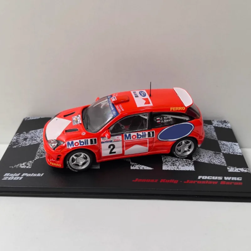 

DEA масштаб 1/43 FOCUS WRC # 5 2001, модель автомобиля из сплава, статическая коллекция, украшенные праздничными игрушками, сувенирный подарок