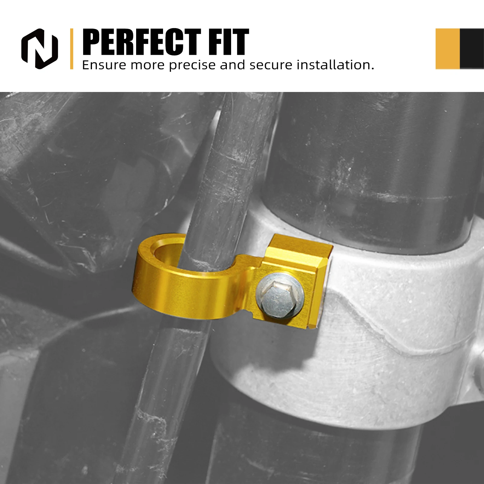 NICECNC pour Suzuki DRZ400SM DR-Z 400SM 2005-2024 RMX450Z RMX 450Z 2010-2011 support de serrage de câble de ligne de tuyau de frein avant de Motocross