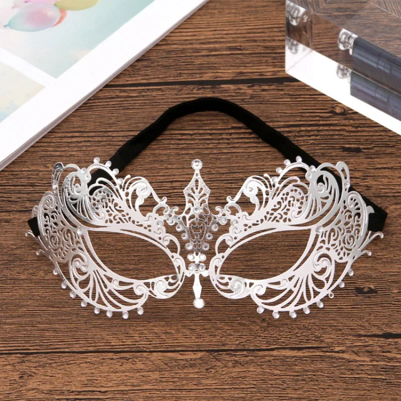 Metalen Masker Vergulde Half Gezicht Dame Prinses Masker Maskerade Prestaties Rekwisieten Voor Vrouwen