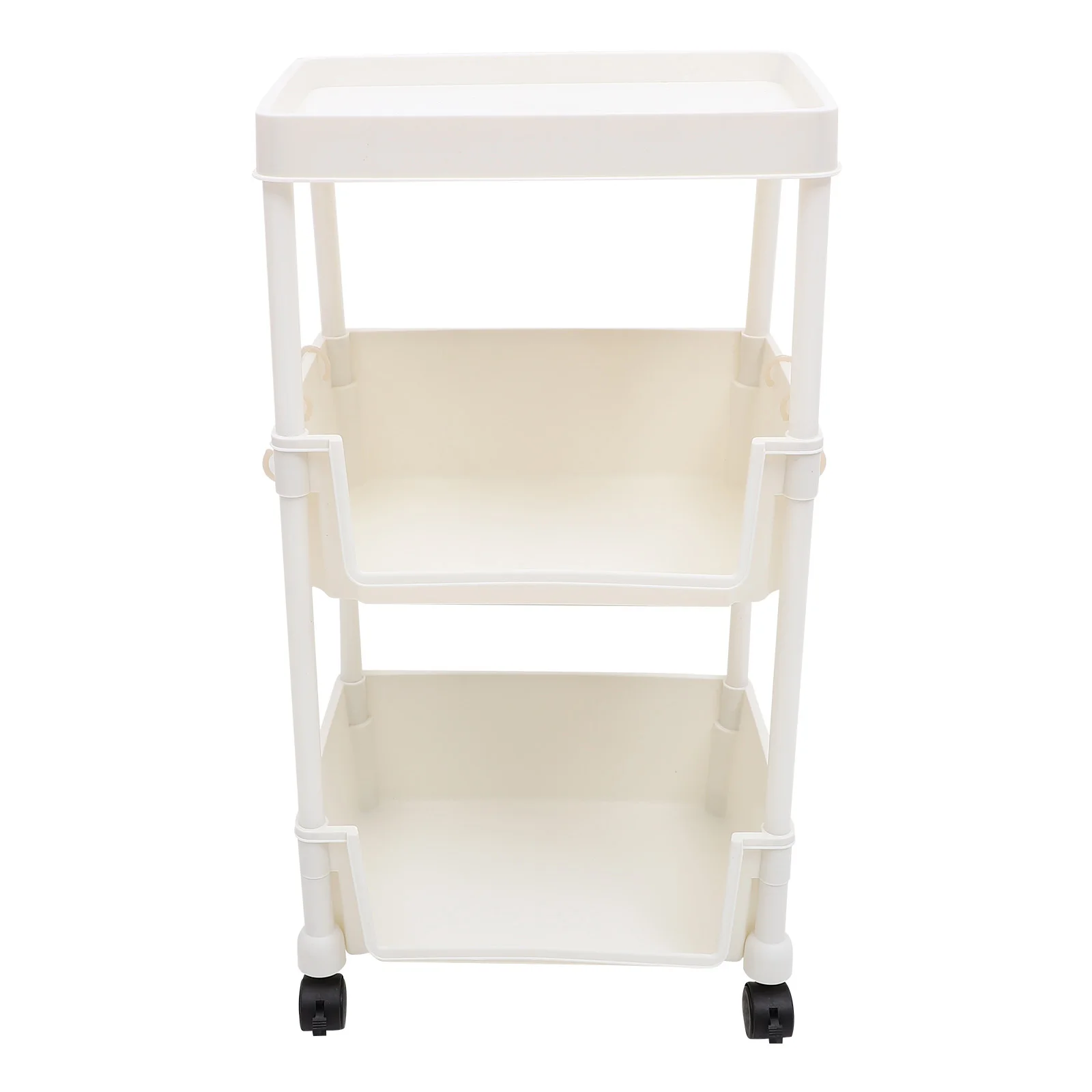 

Rolling 3-Tier Book Rack Movable Bookshelf Multi-Layer Storage Organizer Storage Shelf for Home Use Movable Bookcase