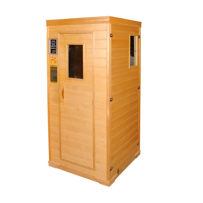 

Паровая баня для одного человека, съемная, коммерческая, с карбоновым покрытием, деревянная дверь, деревянное окно.