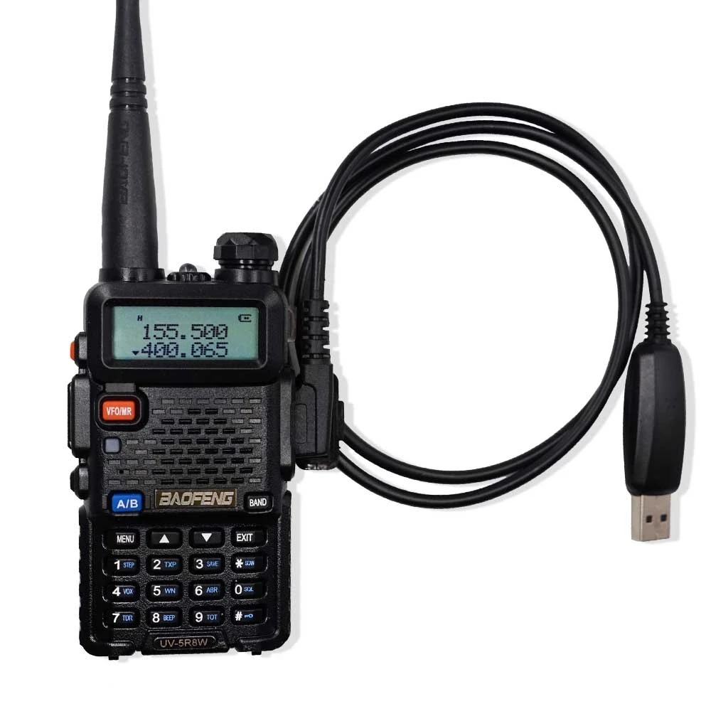 Baofeng USB Programming Cable K-Head and Software CD for Baofeng Walkie Talkie UV-5R Series BF-888S Kenwood Accessories Kit