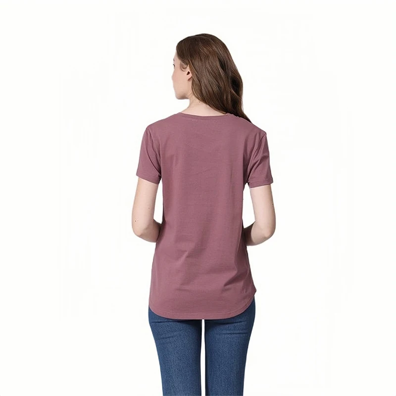 ALTERSummer T-shirt en coton à manches courtes pour femmes enceintes, fermeture éclair invisible, vêtements d\'allaitement, haut, 2023