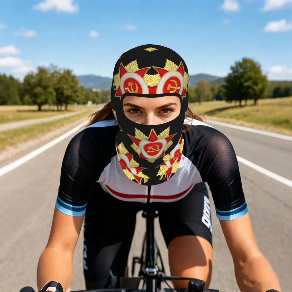 CCCP Star-Soviet-Union USSR Breathable Thin Balaclava Full Face Mask Sun Protection Neck Gaiter For Motorcycle Fishing Outdoor