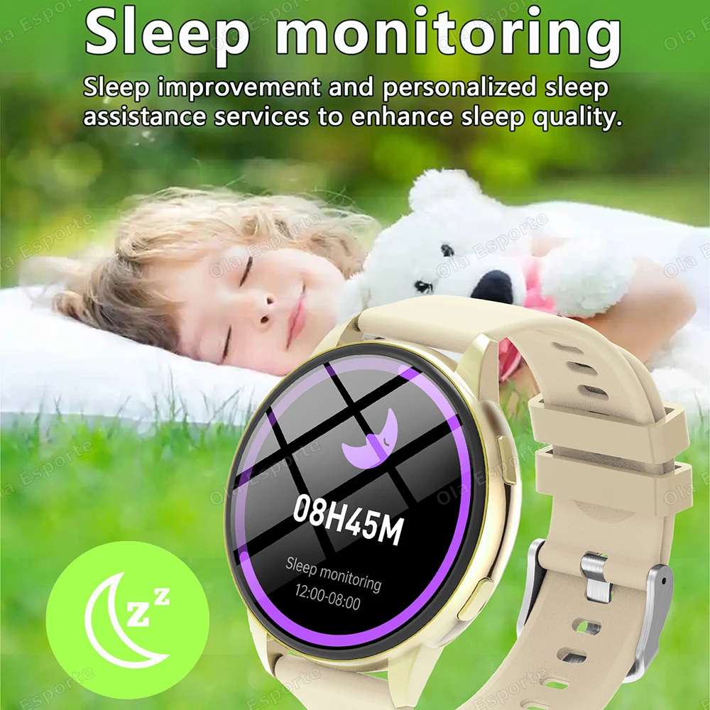 2025 Smart Watch Ladies Full Touch Screen Sport Fitness Watch IP67 Impermeabile Chiamata Bluetooth per Android iOS SmartWatch Donna