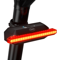 Bicycle Smart Brake Tail Light USB Charging Glare Tail Light Warning Bike Light Mountain Bike Road Bike Bicycle Accessories
