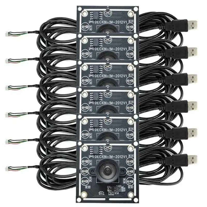 AED7-6PCS 100 Degree Camera Module 1MP OV9732 1280X720 USB Free Driver Manual Focus,With 3 Meter Cable For Winxp/7/8/10