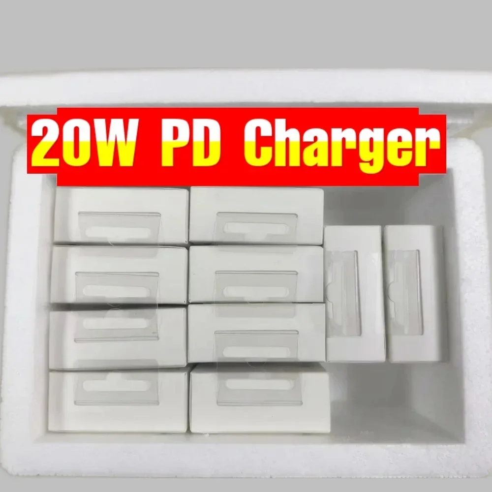 10Pcs AAA 20W USB C PD Wall Charger Fast Quick Charging Type c Power Adapters Eu US For Phone 11 12 13 14 15 16  Android phone