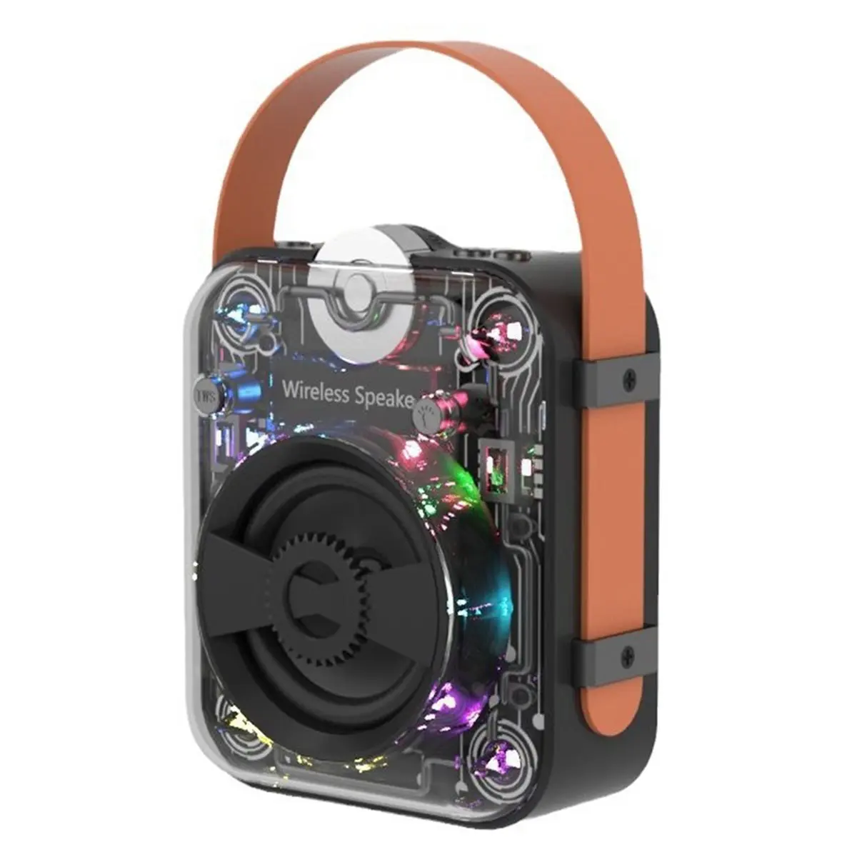 

Wireless Bluetooth Speaker with Shocking Sound Quality Dazzling Light Effect Multiple Playback Modes Mini