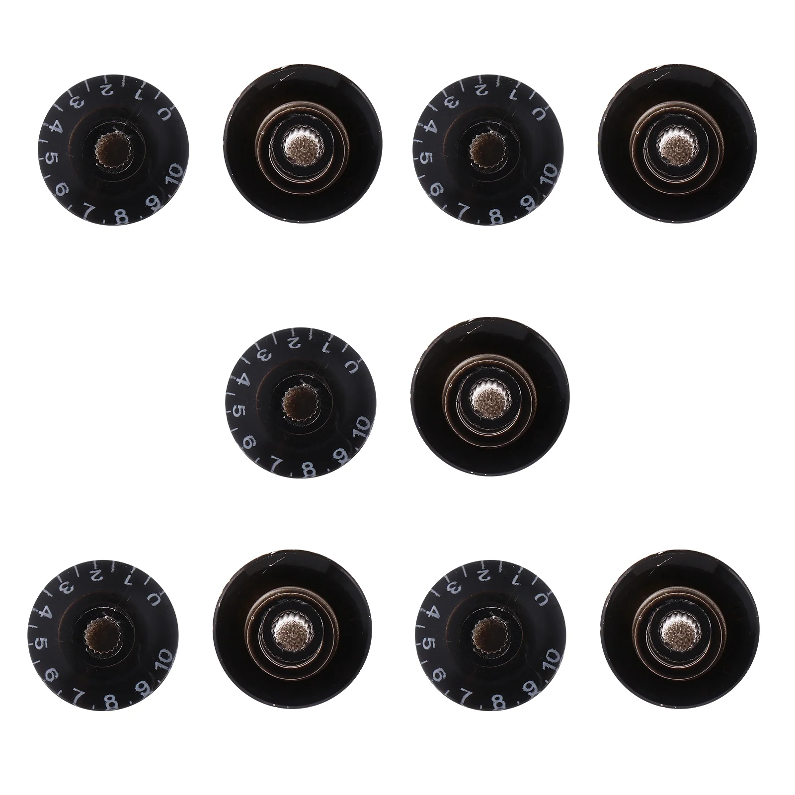 

10 Pieces Electric Guitar Knob Cap Amplifier Tone Control Knobs Part Acoustic Effect Pedal Rotary for Potentiometer