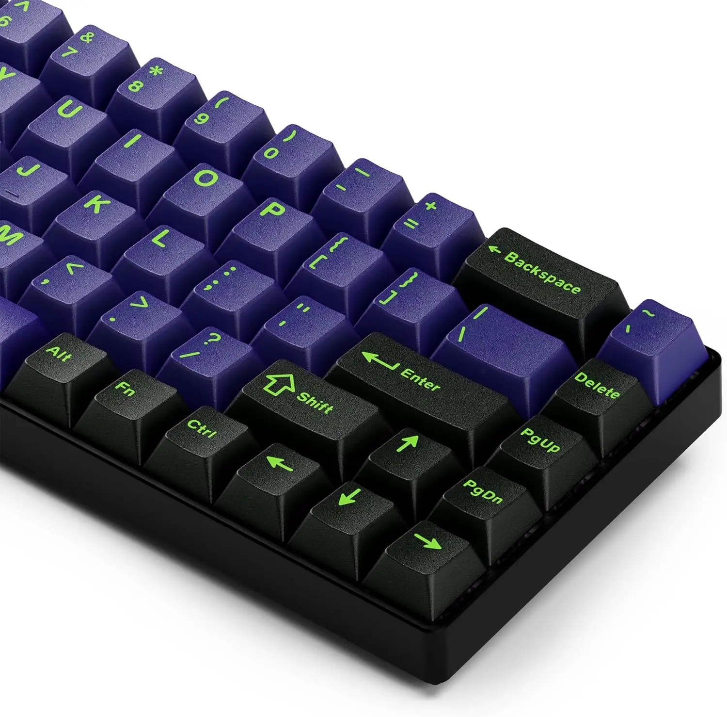Purple Keycaps Double Shot PBT Keycap Set with Cherry Profile 129 Keys  Keyboard Keycaps 60 65 75 100 Percent Compatibility