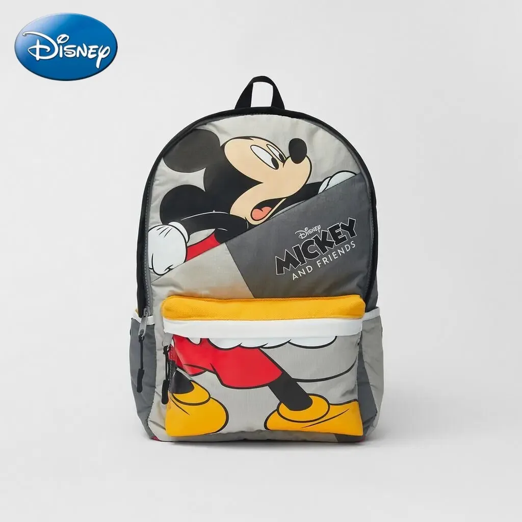 Disney Boutique Fashion Children\'s Backpack Mickey Cartoon School Bag Kids Boys Girls Kindergarten Student Schoolbag Back Pack