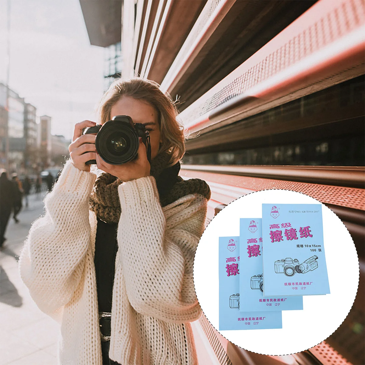 

400 Sheets Microscope Cleaning Paper Professional Lens Cleaning Tissue for Smartphones Laptops Tablets Glasses Watches