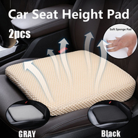 2pcs Car Seat Heightening Pad Memory Foam Breathable 3D Mesh Fixed Seat Cushion For Car Seat Office Chair Wedge Seat Cushion