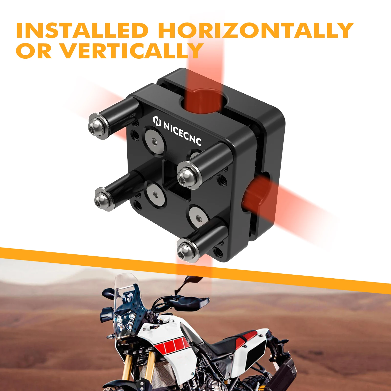 Suporte de navegador para Yamaha Tenere, GPS Mount, suporte AMPS para BMW R1200GS R1250GS R1200 GSA R1250 GSA Adventure 14-22, 12mm